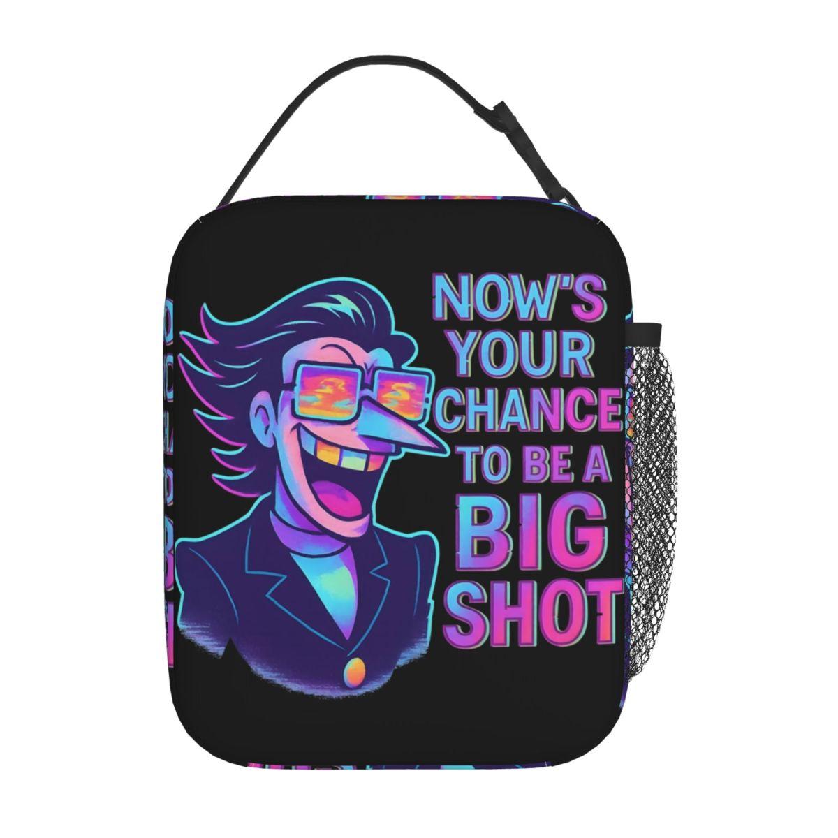 SpamtonRascal Adore les Chips Jeu Deltarune Sac à Déjeuner Boîte à Déjeuner Portable École Designer Sac Isotherme Sacs à Déjeuner Thermiques Mode One Size