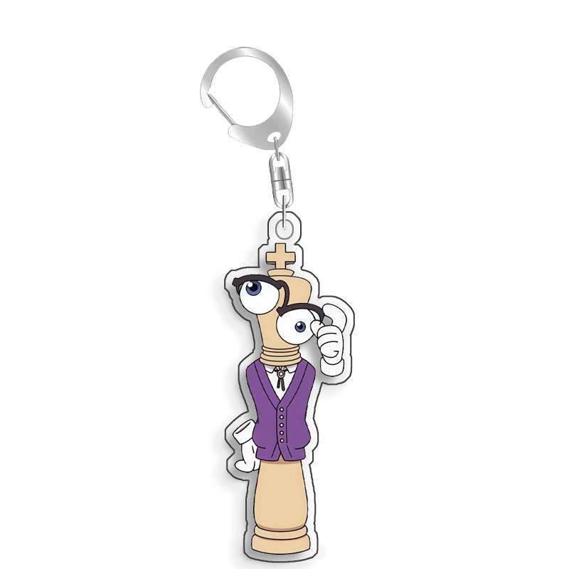 For The Amazing Digital Circus Pomni Zooble Gangle Kinger Ragatha Acrylic Selfmade Cute Cartoon Anime Keychain Pendant Toy Gift