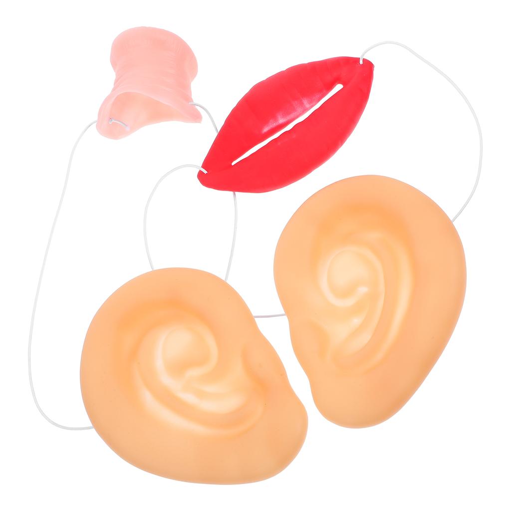 Halloween Pig Costume Set Fake Nose Ears Kids Adult Universal Size Lightweight Durable Party Prop Cosplay Accessory Soft Snout