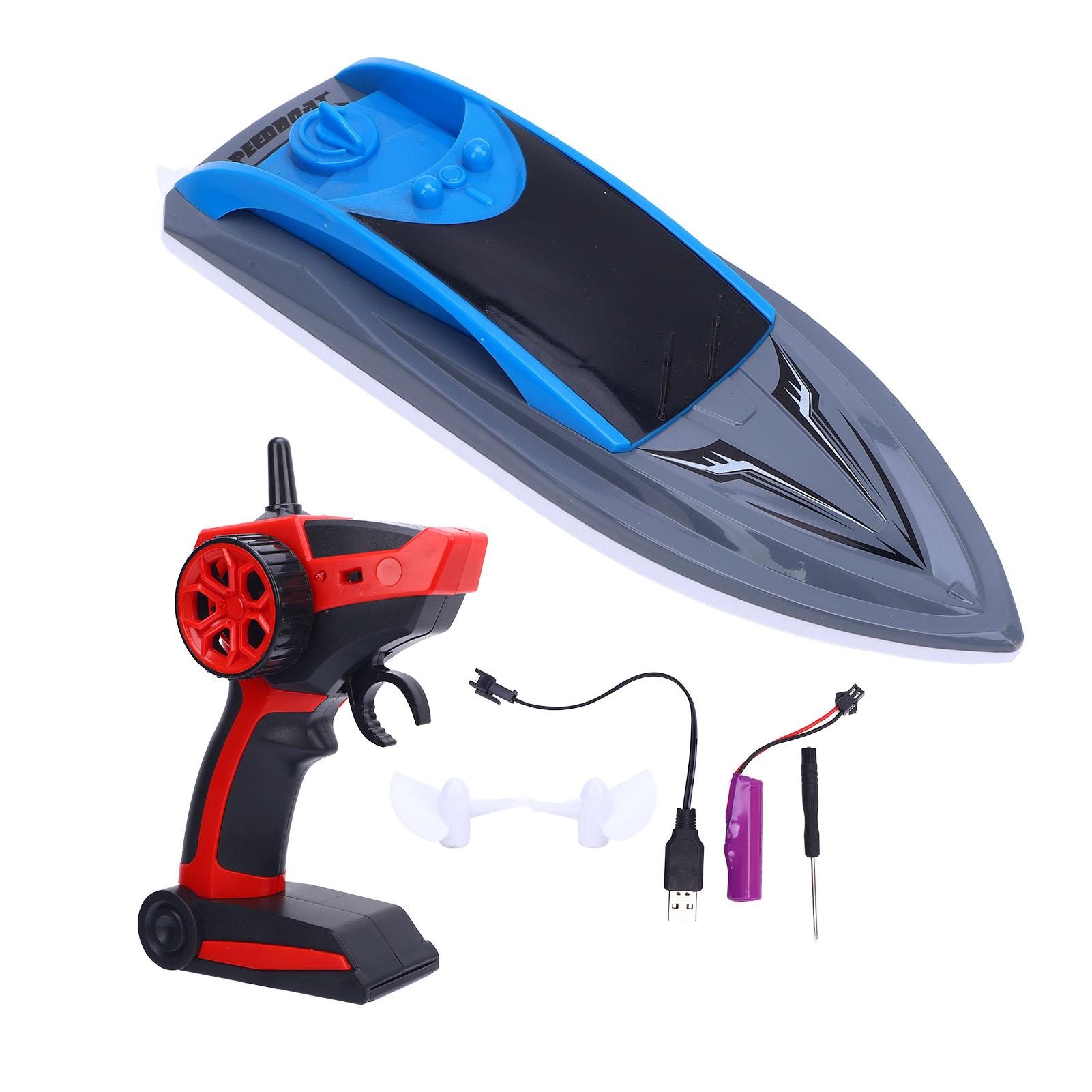 

Remote Control Speedboat High Speed Electric Boat 2.4G Frequency Long Lasting Battery Toy Boat for синий