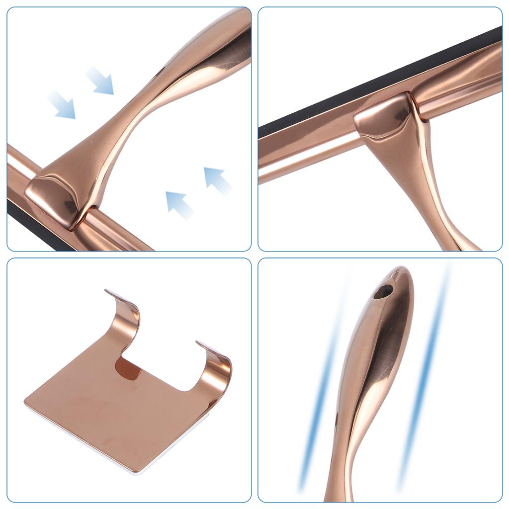 Edelstahl Abzieher Glaswischer Bronze Silikon Badezimmer Schaber Duschtürreiniger Fensterabzieher Kurzer Griff Fliese