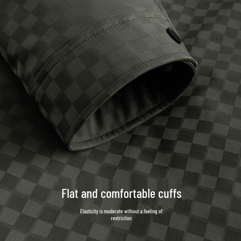 Dancing with Wolves Men's Padded Checkerboard Workwear Jacket