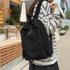 Mochila de pana Mochila simple de gran capacidad Versión coreana Mochila para el día a día Mochila de viaje escolar Mori para mujer Multifuncional