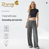 Women's Quick-Dry Loose Fit Yoga Pants - Lazy Style, Slimming, Wide-Leg Pilates Training Trousers