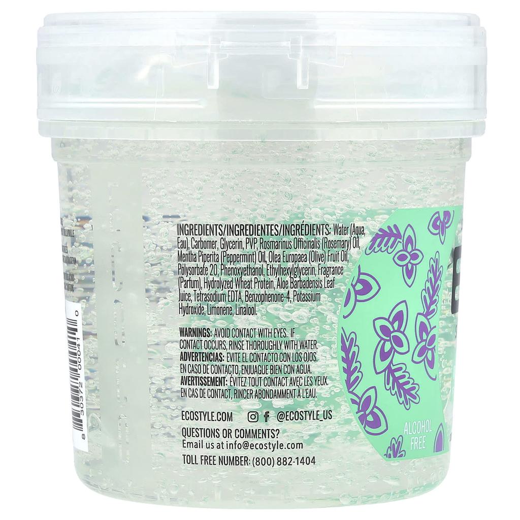 Eco Style, Styling Gel, Max Hold, For All Hair Types, Rosemary Mint Oil, 16 oz (454 g)