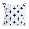 Versatile Square Throw Pillow Covers Halloween Ghost Cushion Cover, Fuzzy 18x18 Inch Washable Plush Case for Sofa Couch Home Holiday Decor Removable