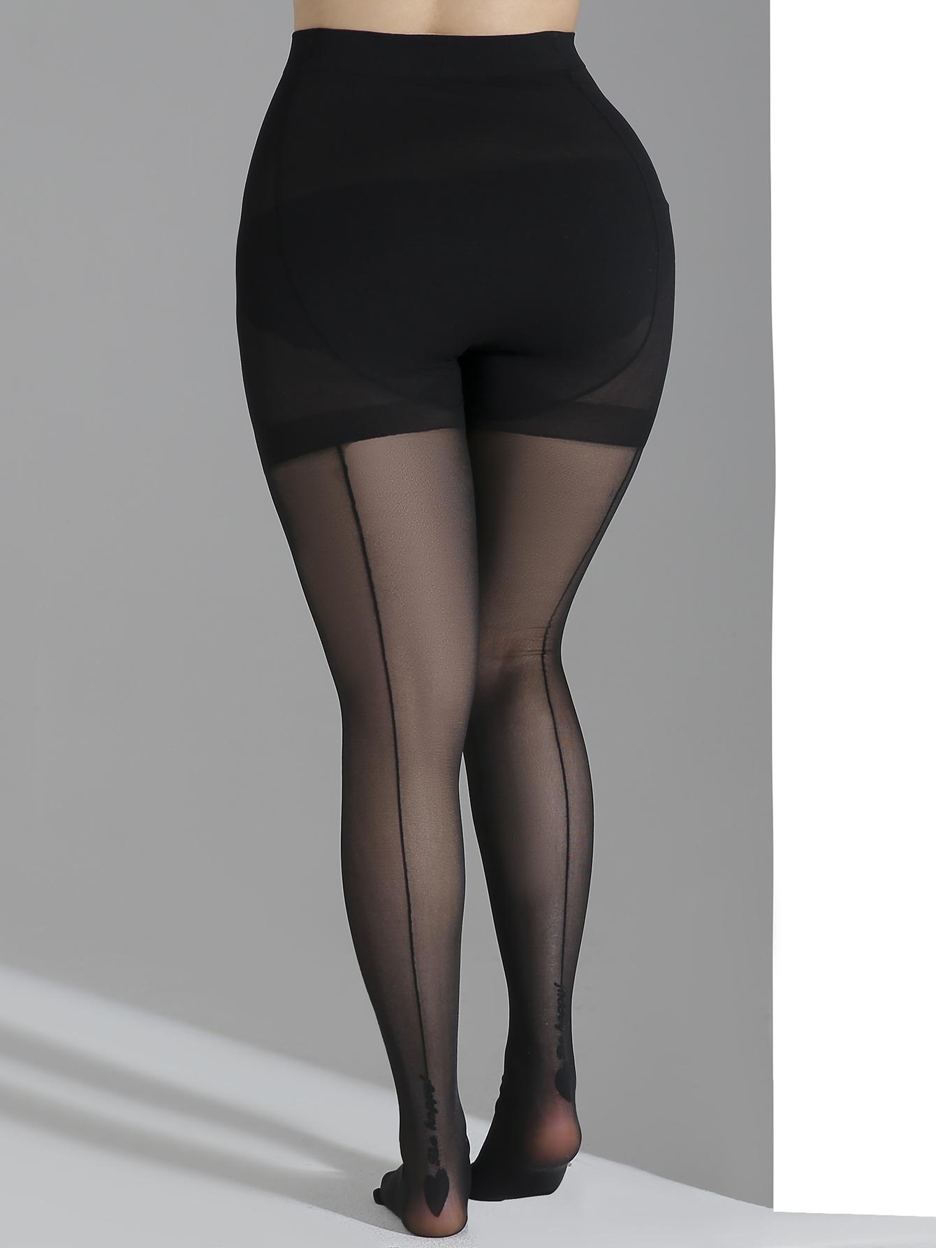 

A Pair Women Plus Size Pantyhose Ultra-Thin Nylon Stocking Party Clothing Accessories Elastic Tights Q1-Q2