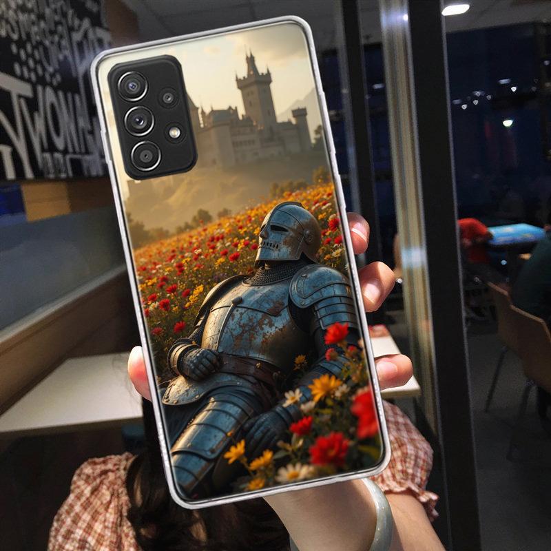 Flower Knight of the Light Phone Case for Samsung A54 A57 A37 A17 A14 A15 A12 A24 A34 A55 A35 A25 A52S A07 A05S A04S A22 A32 A72