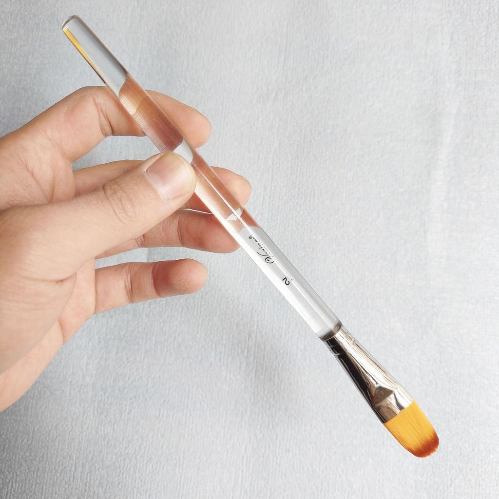 High Value White Swan Crystal Rod Nylon Brush Watercolor Gouache Digital Oil Brush Art Stroke Line Brush