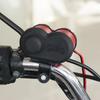 LMoDri Motorrad-USB-Ladegerät, Telefon, 12 V/24 V, Zigarettenanzünder-Buchse, Dual-USB-QC 3.0-Ladegerät, LED-Voltmeter, wasserdicht