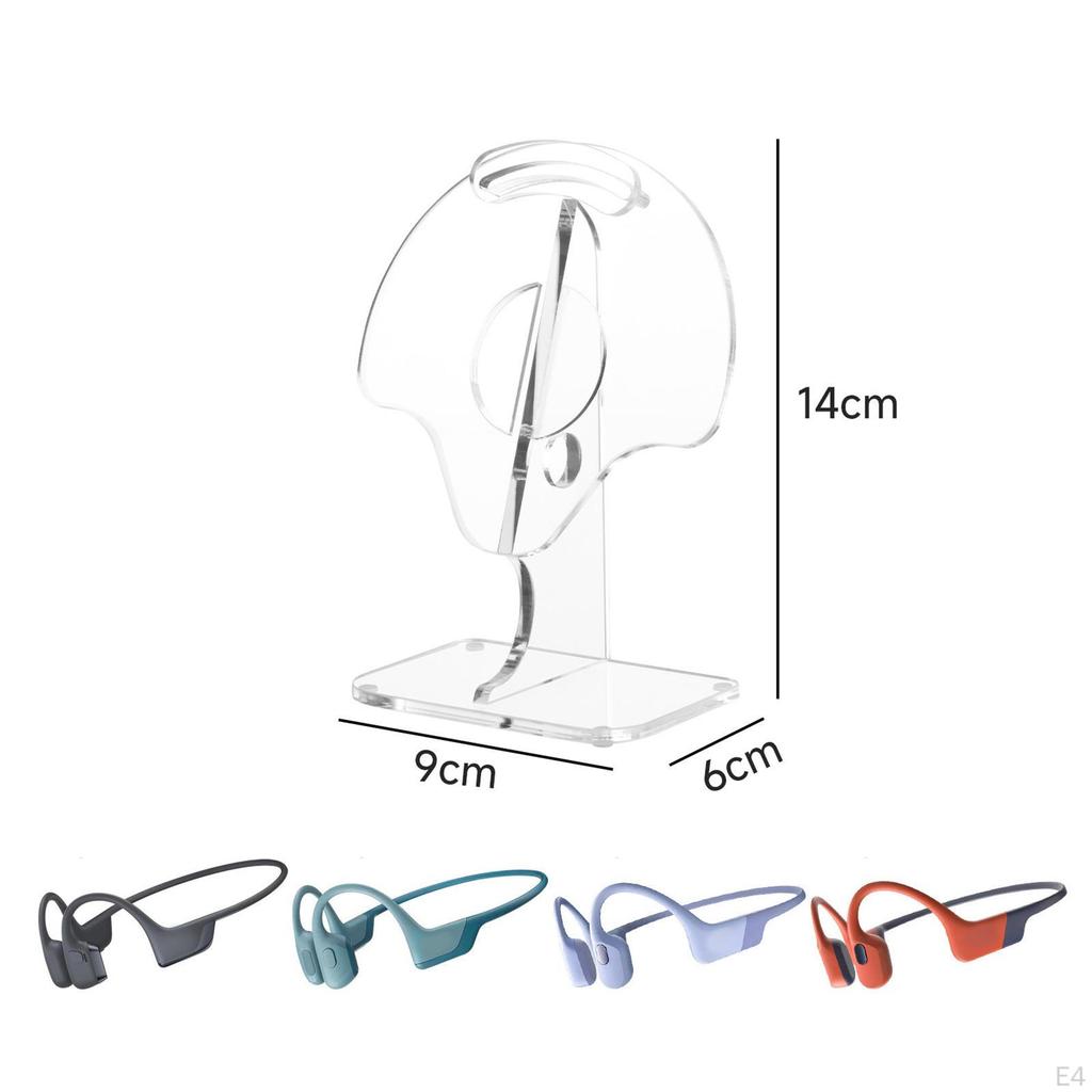 Desktop Headphone Stand Acrylic AntiSlip Premium, Durability, Practical, Professional Easy to