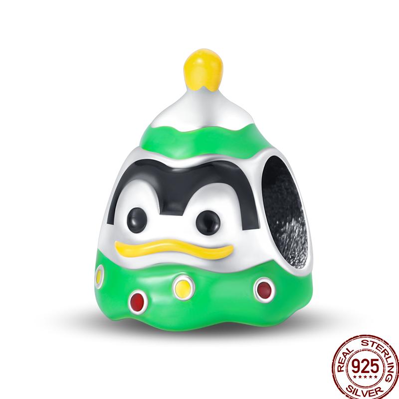 Copper Copper Snowman Gingerbread Santa Claus Ornaments Beads Suitable For 3Mm Original Bracelet Diy Jewelry