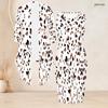 Women Plus Size Two Piece Set Printed Sleeveless Bodycon Dress And Three Quarter Sleeve Draped Cardigan