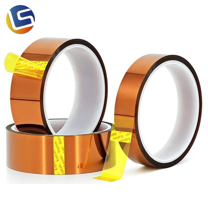 Pi Gold Finger High-Temperature Polyimide Insulation Tape - No Residue, Tea Color