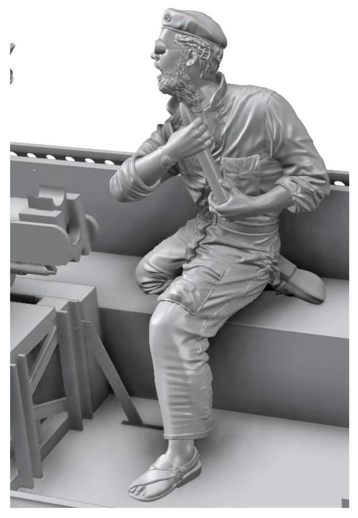 Thunder Model Maßstab 1/35 Britischer LRDG Ford F-30 Geschütz-LKW mit 37mm Bofors Kanone, Enthält 3 Figuren, Plastikmodellbausatz TB35312 (Militärfahrzeug)