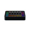 Gaming Audio Mixer Sound Card Effect RGB Live Streaming DJ Controller Console Audio Interface Mixer Soundpad 48V Phantom Power