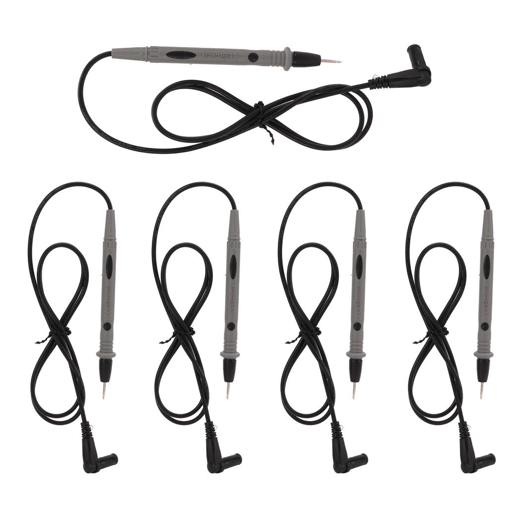 5pcs set 1000V 10A Multi Meter Probe Wire Pen Anti Oxidation Ammeter Test Cord Red Black