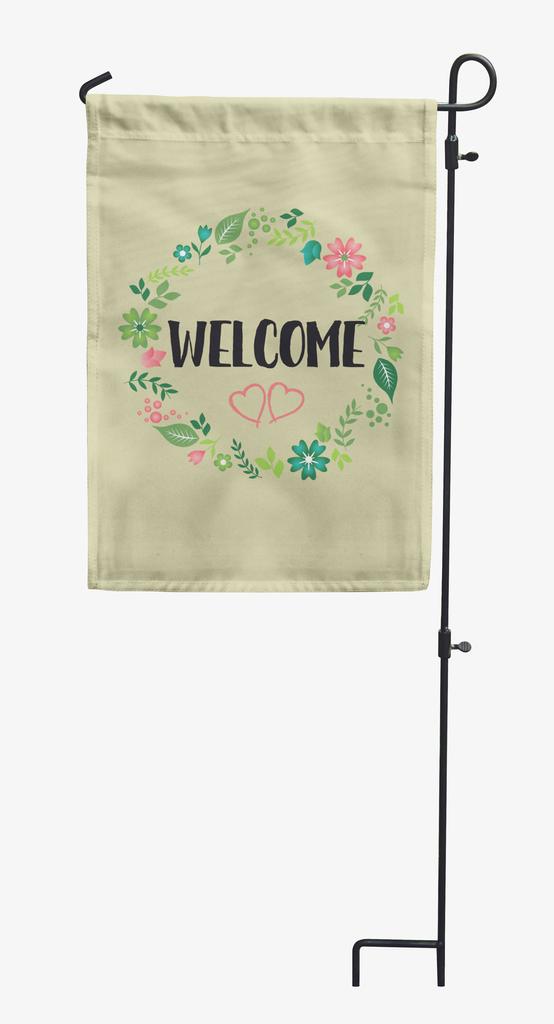 Printtoo Tan Welcome Garden Summer Camping Flags For Campers Double Sided Campsite Flag Outdoor