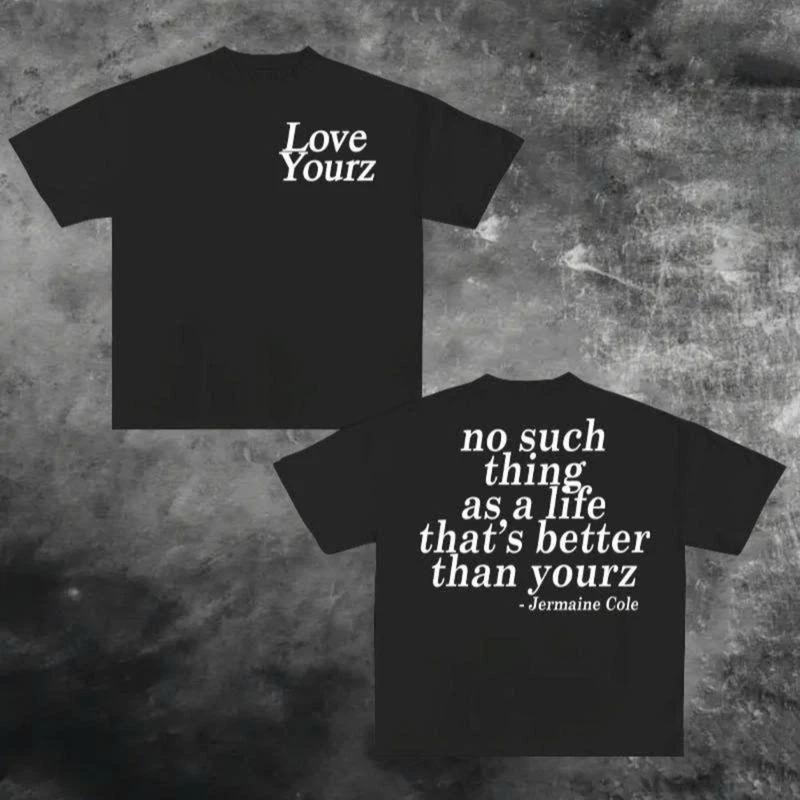 J Cole Dreamville Love Yourz Lyrics Graphic t-Shirt VERSION 2, J Cole T-shirt, C XL