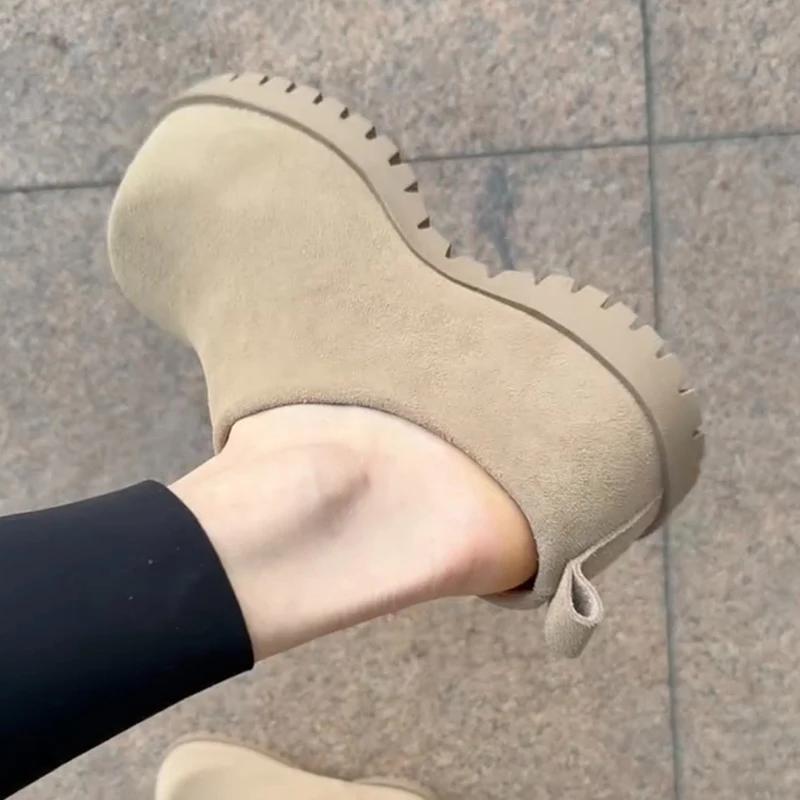 

Модные женские тапочки балетки на платформе мюли обувь женские сандалии слинбэки лето 2025 бренд модные шлепанцы вьетнамки zapatos de mujer 35 абрикосовый