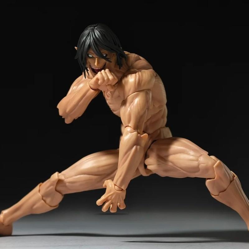 Attack On Titan Eren Jaeger Forma Colossale Kit Figure da Assemblare Action Figures Bambola Giocattoli in PVC Collezionabili Ornamento Regali Sorpresa per Ragazzo