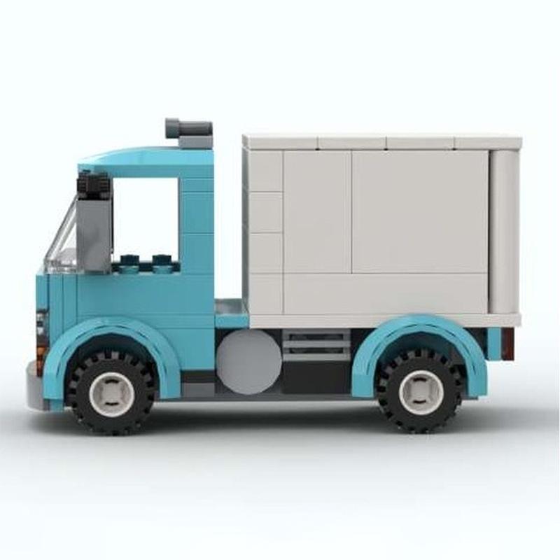 109pcs MOC Box Truck Cityed Model Building Blocks Architecture Toys Assemble DIY Christmas Gift Education Brick Birthday