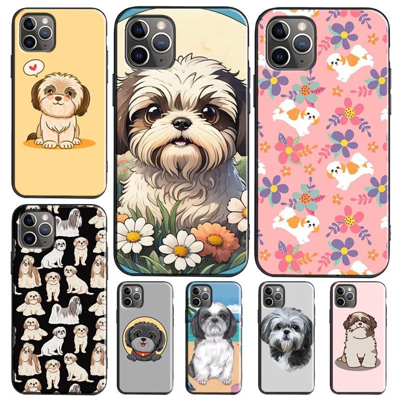 Cartoon Shih Tzu Dog Case For Oppo A98 A18 A38 A58 A78 A60 A80 A40 A96 A76 A16 A94 A74 A54 A15 A17 A57 A77 A5 Pro