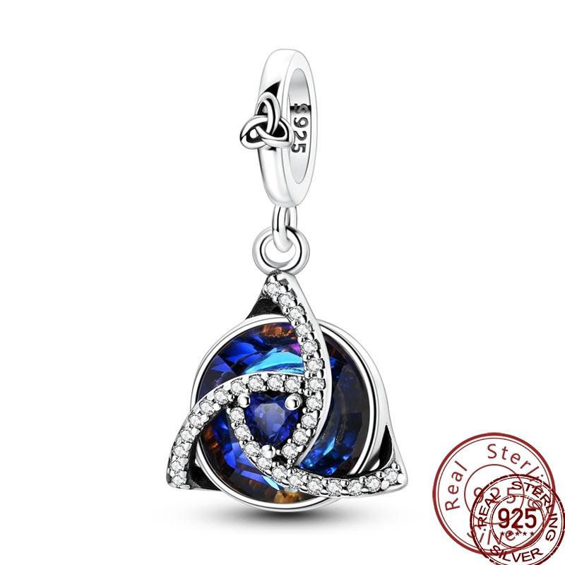 Copper Cross Bible Blessing Charms Celtic Knot Star Valknut Bead Fit Original Bracelet For Women Fine Jewelry Gift