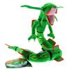 80cm Poseable Rayquaza Plush Doll - Green and Black Sky Dragon with Skeleton