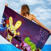 Happy Tree Friends Cartoon Bath Towel Microfiber Soft Water Absorbing Breathable For Girl Kids Decorative Cartoon Beach Towel