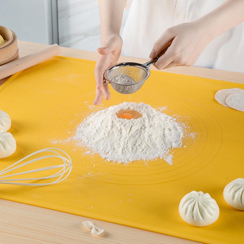3τμχ Σιλικόνης Αντικολλητικό Στρώμα Ζύμωσης Πάχος Αντι-Στάγματος Πίνακας Ζαχαρόπαστας Πάνελ Ζύμωσης Μπισκότο Κέικ Ψήσιμο Μαγείρεμα