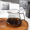 OULOVECO Coffee Dripper Set with 40 Glass Coffee Server Wooden Hand Drip 600ml Capacity with Serves Microwave Perfect for Coffee and Home Use Filters,