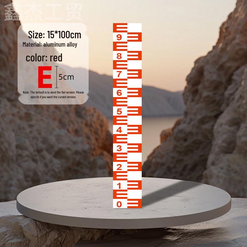 Stainless Steel & Aluminum Water Depth Measuring Ruler