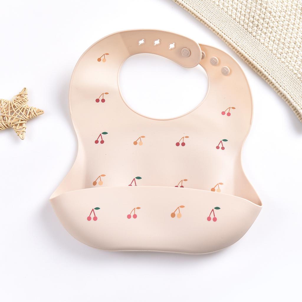 Baby Bibs Waterproof Soft Silicone Baby Feeding Stuff Cute Pattern Kids Girl Boy Toddler Adjustable Children Bib