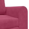 Wine Red Velvet Sofa Bed 148 x 71 x 83 cm