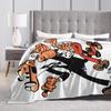 Mort & Phil Mortadelo y Filemón Blanket  Warm Soft Graphic Plush Throw Blanket For Home Decor Picnic Flannel Bedspread Bed Cover