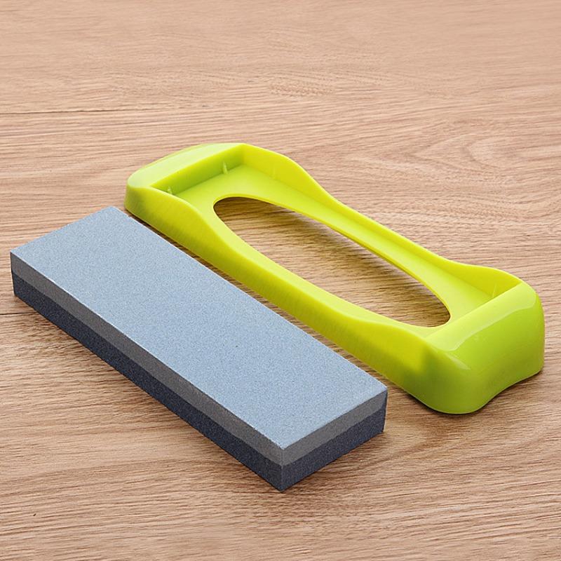 Household Thickness Double-sided Whetstone, Kitchen High-hardness Knife Sharpener, Practical Anti-skid Base Knife Sharpener
