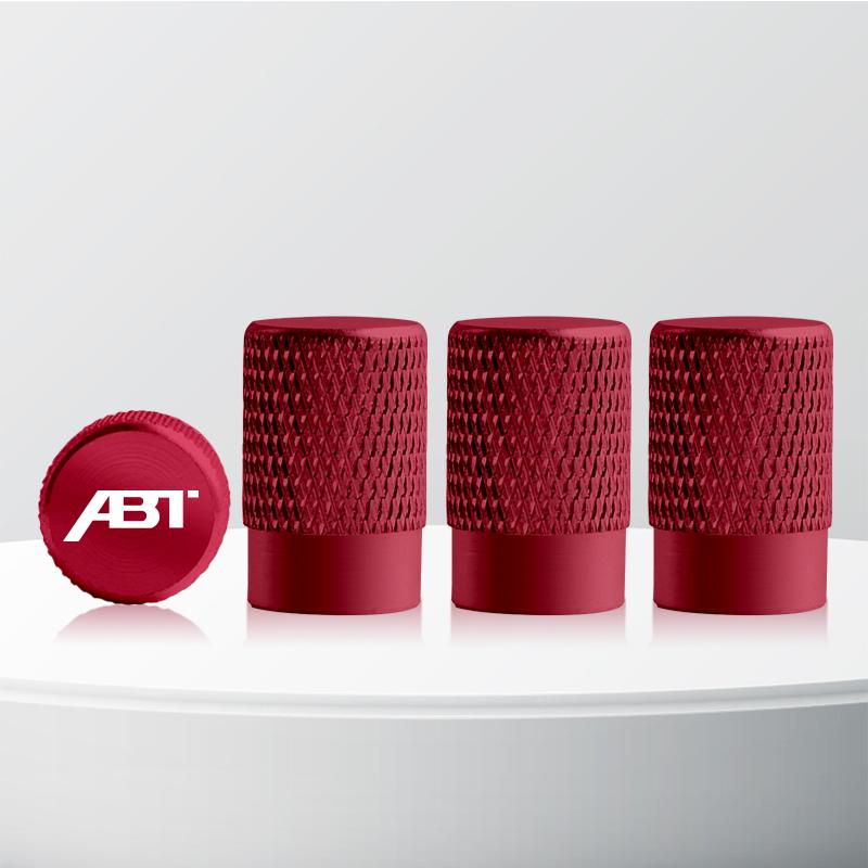 Aluminum ABT Logo Car Wheel Tire Valve Stem Caps Tyre Valve Covers For Skoda Seat Cupra TTRS RS5 RS4 A4 A5 Q3 Q5 Golf Polo 4pcs