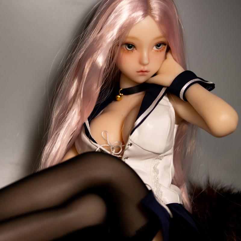 60cm Solid Male Silicone Strap Skeleton Adult Sex Toy Can Be Inserted Into The Physical Doll