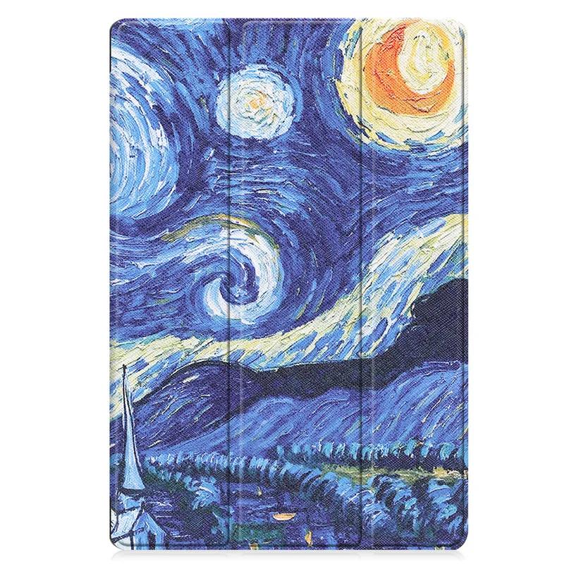 

Чехол для планшета Samsung Galaxy Tab S7 FE 12,4 SM-T730, тройной складной Smart Shell для Samsung Tab S7 Plus, чехол Tab S8 S7 11 Tab S7 T870 11 inch