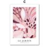 Abstract Woman Wall Art Canvas Painting Pink Red Line Body Flower Vase Living Room Decor Posters And Prints Home Wall Pictures