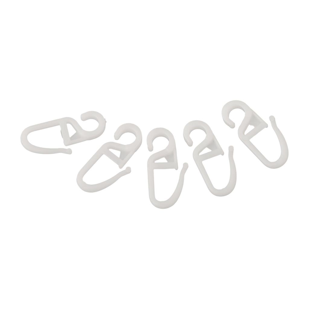 50pcs Curtain Folding Hooks Window Curtain Hanger Hanging Hook Strong Tension Clip Holder Poles Tracks Household Accessories