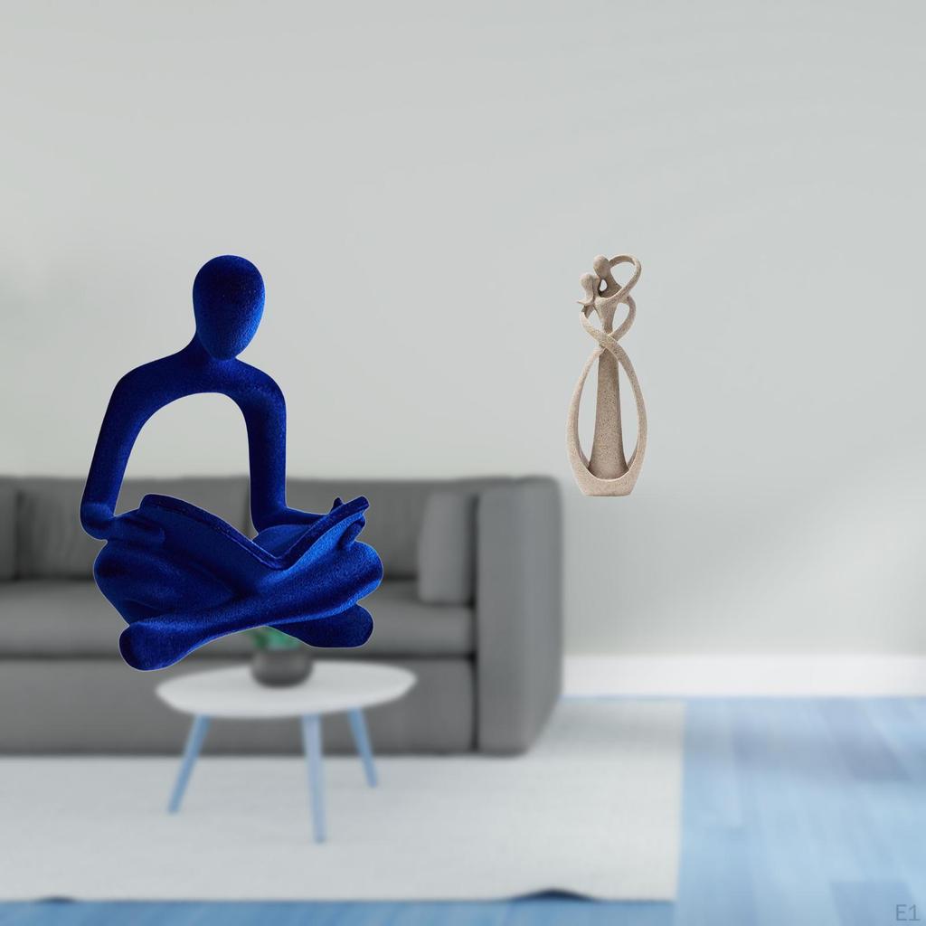 Abstract Thinker Lovers Figurine Sculpture Art Collection Desktop Ornament for Office Bar Wedding