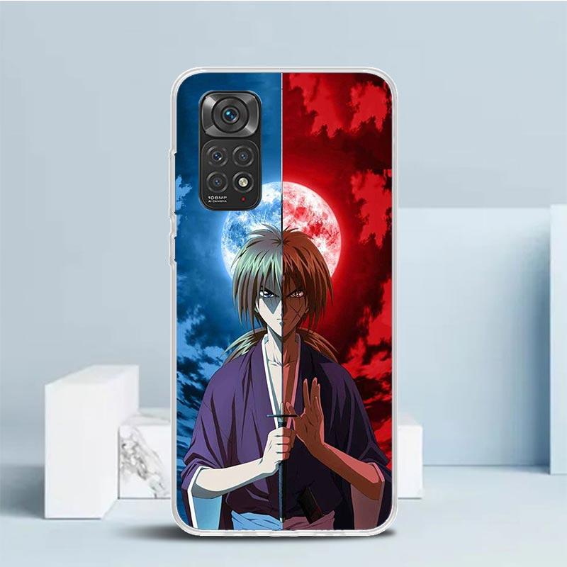 Rurouni Kenshin Anime Phone Case For Xiaomi Redmi Note 15 14 14S 13 12S 12 Pro Plus 11S 11 11T 11E 10S 10 + Soft TPU Back Cover