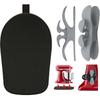 Sliding Mat for Kitchenaid Mixer with 2 Black Kitchen Accessories, Mover Slider Mat Pad for 5-8 Qt Bowl-Lift Stand Mixer, Kitchen Appliance Slider