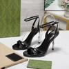 Modische Sexy Und Raffinierte Damen Sommer 2025 Neuer Stil Dünn-Absatz High Heels Lackleder Open-Toe Ein-Riemen Sandalen
