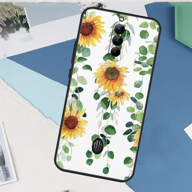 Sunflower Case For ZTE Nubia Red Magic 8S 9S 10S 10 9 8 11 Pro Plus 6 7 6S 7S Pro 5G 6R 10 Air Cover