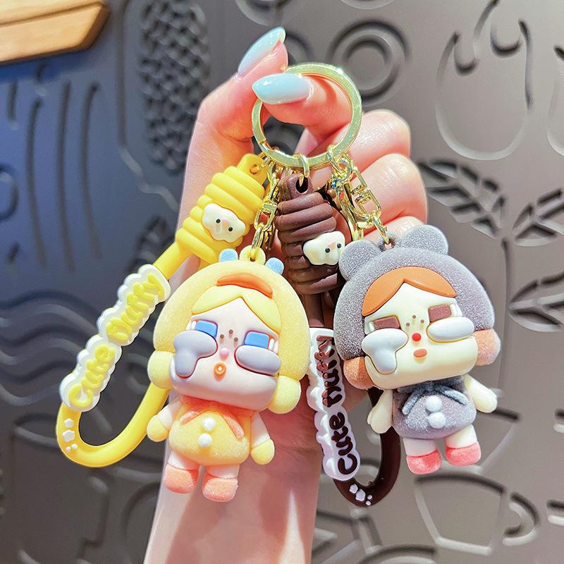 

Anime Keychain Doll Crybaby Schoolbag Decor Cartoon Couple Car Pendant Gifts