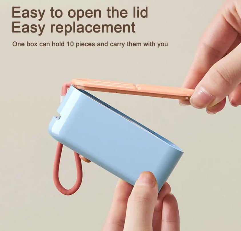 Floss Box Automatic Pop-up Portable Portable Mini Toothpick Line Flossing Line Ultra-fine Floss Stick Storage Box Home Use