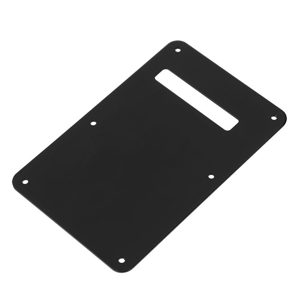 Pickguard Tremolo Cavity Cover Back Plate for ST Style Electric Guitar (Black)